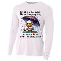 I'm At The Age Where The Next Day My Body Whispers To Me Cooling Performance Long Sleeve Crew