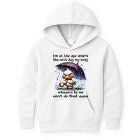 I'm At The Age Where The Next Day My Body Whispers To Me Kids Hoodie