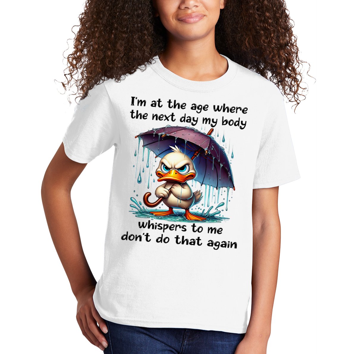 I'm At The Age Where The Next Day My Body Whispers To Me Kids T-Shirt