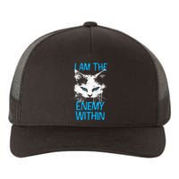 I Am The Enemy Within Kamala Harris 2024 Merch Usa Cat Face Vote Yupoong Adult 5-Panel Trucker Hat