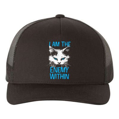 I Am The Enemy Within Kamala Harris 2024 Merch Usa Cat Face Vote Yupoong Adult 5-Panel Trucker Hat