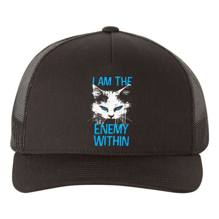 I Am The Enemy Within Kamala Harris 2024 Merch Usa Cat Face Vote Yupoong Adult 5-Panel Trucker Hat