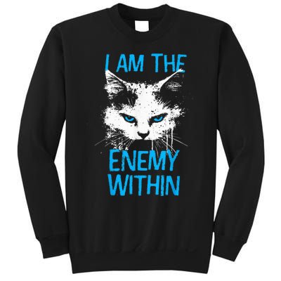 I Am The Enemy Within Kamala Harris 2024 Merch Usa Cat Face Vote Sweatshirt