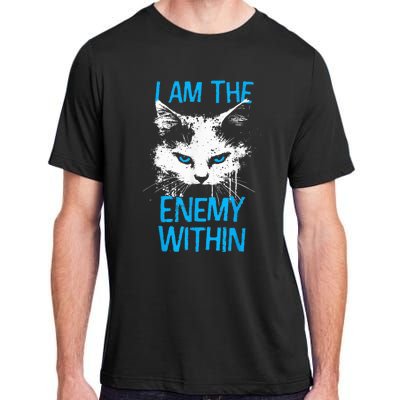 I Am The Enemy Within Kamala Harris 2024 Merch Usa Cat Face Vote Adult ChromaSoft Performance T-Shirt