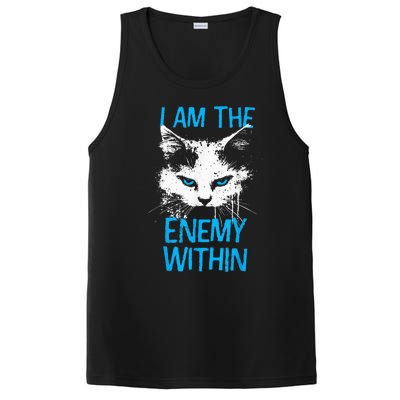 I Am The Enemy Within Kamala Harris 2024 Merch Usa Cat Face Vote PosiCharge Competitor Tank