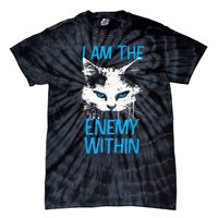 I Am The Enemy Within Kamala Harris 2024 Merch Usa Cat Face Vote Tie-Dye T-Shirt