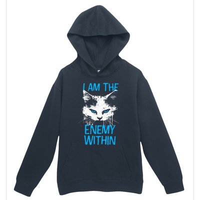 I Am The Enemy Within Kamala Harris 2024 Merch Usa Cat Face Vote Urban Pullover Hoodie