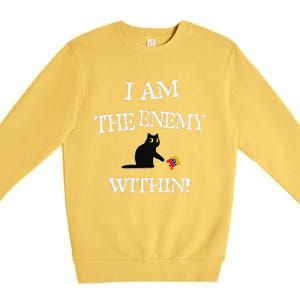 I Am The Enemy Within Kamala Harris Donald Trump 2024 Premium Crewneck Sweatshirt