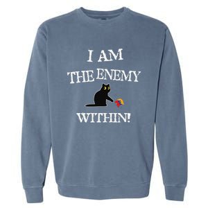 I Am The Enemy Within Kamala Harris Donald Trump 2024 Garment-Dyed Sweatshirt