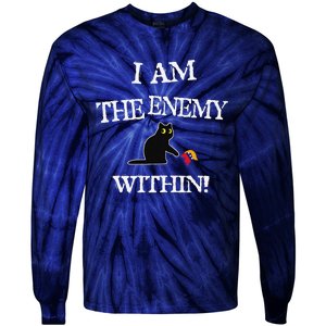 I Am The Enemy Within Kamala Harris Donald Trump 2024 Tie-Dye Long Sleeve Shirt