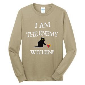 I Am The Enemy Within Kamala Harris Donald Trump 2024 Tall Long Sleeve T-Shirt