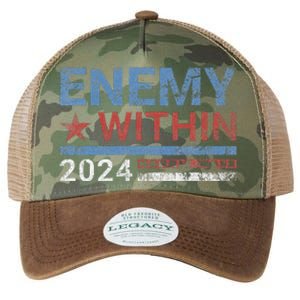 I Am The Enemy Within Harris Walz 2024 Enemy Within Legacy Tie Dye Trucker Hat