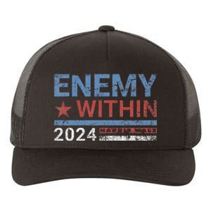 I Am The Enemy Within Harris Walz 2024 Enemy Within Yupoong Adult 5-Panel Trucker Hat