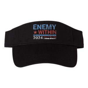 I Am The Enemy Within Harris Walz 2024 Enemy Within Valucap Bio-Washed Visor