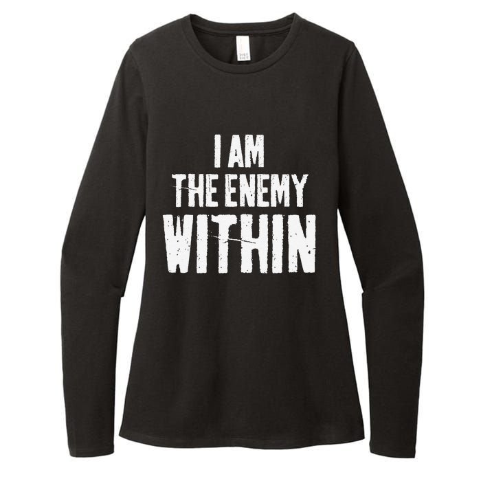 I Am The Enemy Within Pun Vintage The Enemy Within Womens CVC Long Sleeve Shirt