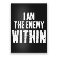 I Am The Enemy Within Pun Vintage The Enemy Within Poster