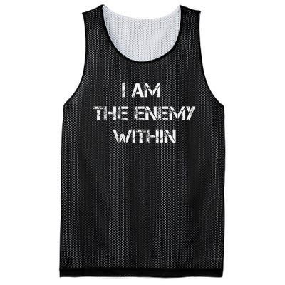 I Am The Enemy Within Kamala Harris Donald Trump 2024 Mesh Reversible Basketball Jersey Tank