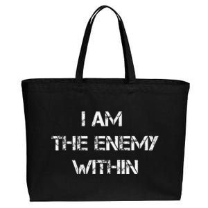 I Am The Enemy Within Kamala Harris Donald Trump 2024 Cotton Canvas Jumbo Tote