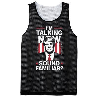 I Am Talking Now Trump Harris Debate 2024 Mesh Reversible Basketball Jersey Tank