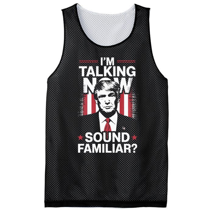 I Am Talking Now Trump Harris Debate 2024 Mesh Reversible Basketball Jersey Tank