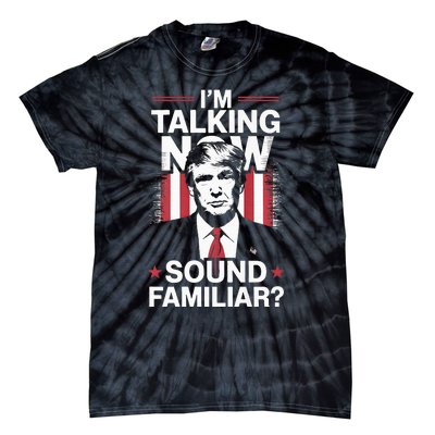 I Am Talking Now Trump Harris Debate 2024 Tie-Dye T-Shirt