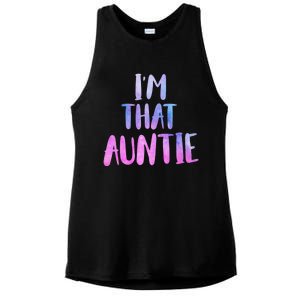 I Am That Aunt Nephew Niece Best Aunt Gift Ladies PosiCharge Tri-Blend Wicking Tank