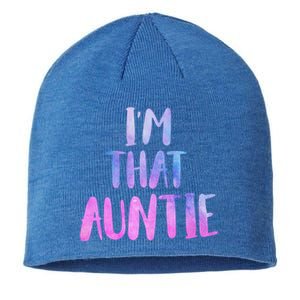 I Am That Aunt Nephew Niece Best Aunt Gift Sustainable Beanie