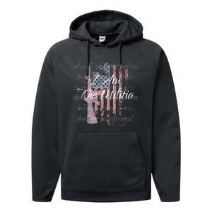 I Am The Militia Pro 2nd Amendment Proud American Flag Gift Performance Fleece Hoodie