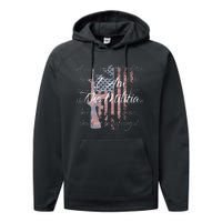 I Am The Militia Pro 2nd Amendment Proud American Flag Gift Performance Fleece Hoodie