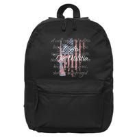I Am The Militia Pro 2nd Amendment Proud American Flag Gift 16 in Basic Backpack