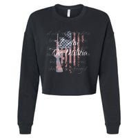 I Am The Militia Pro 2nd Amendment Proud American Flag Gift Cropped Pullover Crew