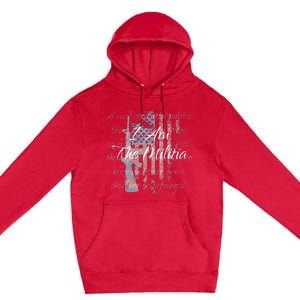 I Am The Militia Pro 2nd Amendment Proud American Flag Gift Premium Pullover Hoodie