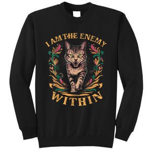 I Am The Enemy Within Angry Cat Usa Vote For Change President Sweatshirt