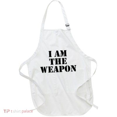 I Am The Weapon Hands OFF Protest  Apron
