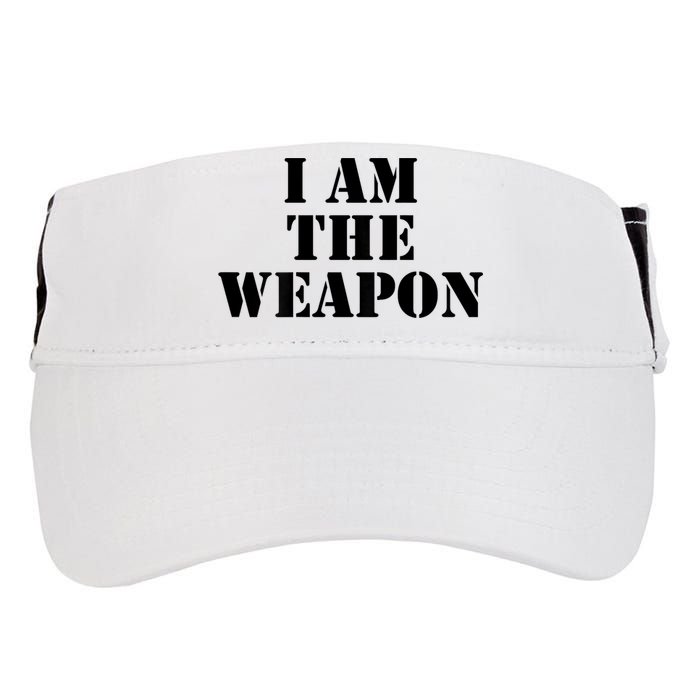 I Am The Weapon Hands OFF Protest  Adult Drive Performance Visor