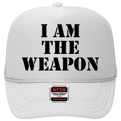 I Am The Weapon Hands OFF Protest  Trucker Hat