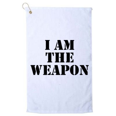 I Am The Weapon Hands OFF Protest  Golf Towel