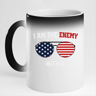 I Am The Enemy Within 11oz Black Color Changing Mug