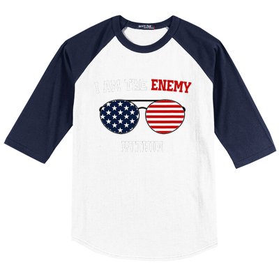 I Am The Enemy Within Baseball Sleeve Shirt