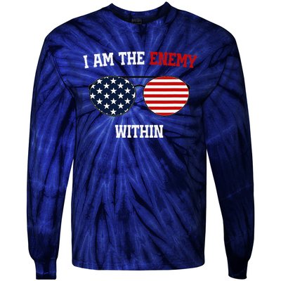 I Am The Enemy Within Tie-Dye Long Sleeve Shirt