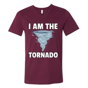 I Am The Storm Twister Tornado Hurricane Meteorologist V-Neck T-Shirt