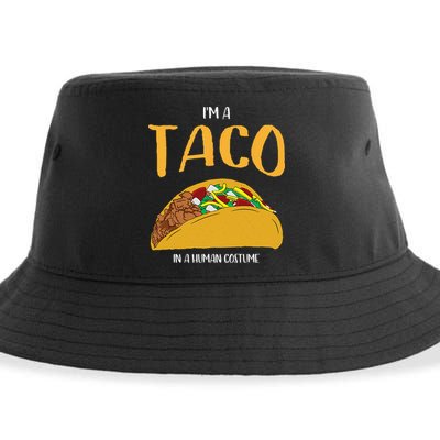 Im A Taco In A Human Costume Halloween Cosplay Easy Outfit Sustainable Bucket Hat