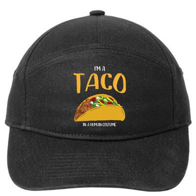 Im A Taco In A Human Costume Halloween Cosplay Easy Outfit 7-Panel Snapback Hat
