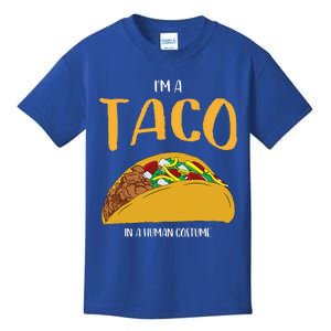 Im A Taco In A Human Costume Halloween Cosplay Easy Outfit Kids T-Shirt