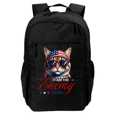 I Am The Enemy Within Cat Ladies Kamala Harris 2024 Daily Commute Backpack