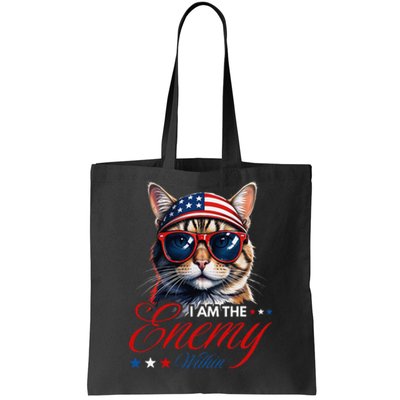 I Am The Enemy Within Cat Ladies Kamala Harris 2024 Tote Bag