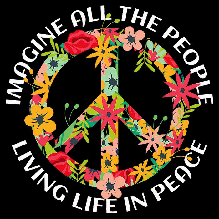Imagine All The People Living Life In Peace 16 in Basic Backpack