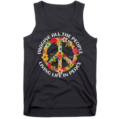 Imagine All The People Living Life In Peace Tank Top