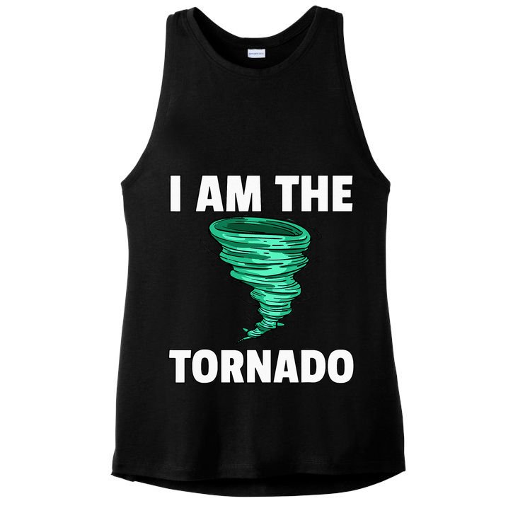 I Am The Storm Twister Tornado Hurricane Meteorologist Ladies PosiCharge Tri-Blend Wicking Tank