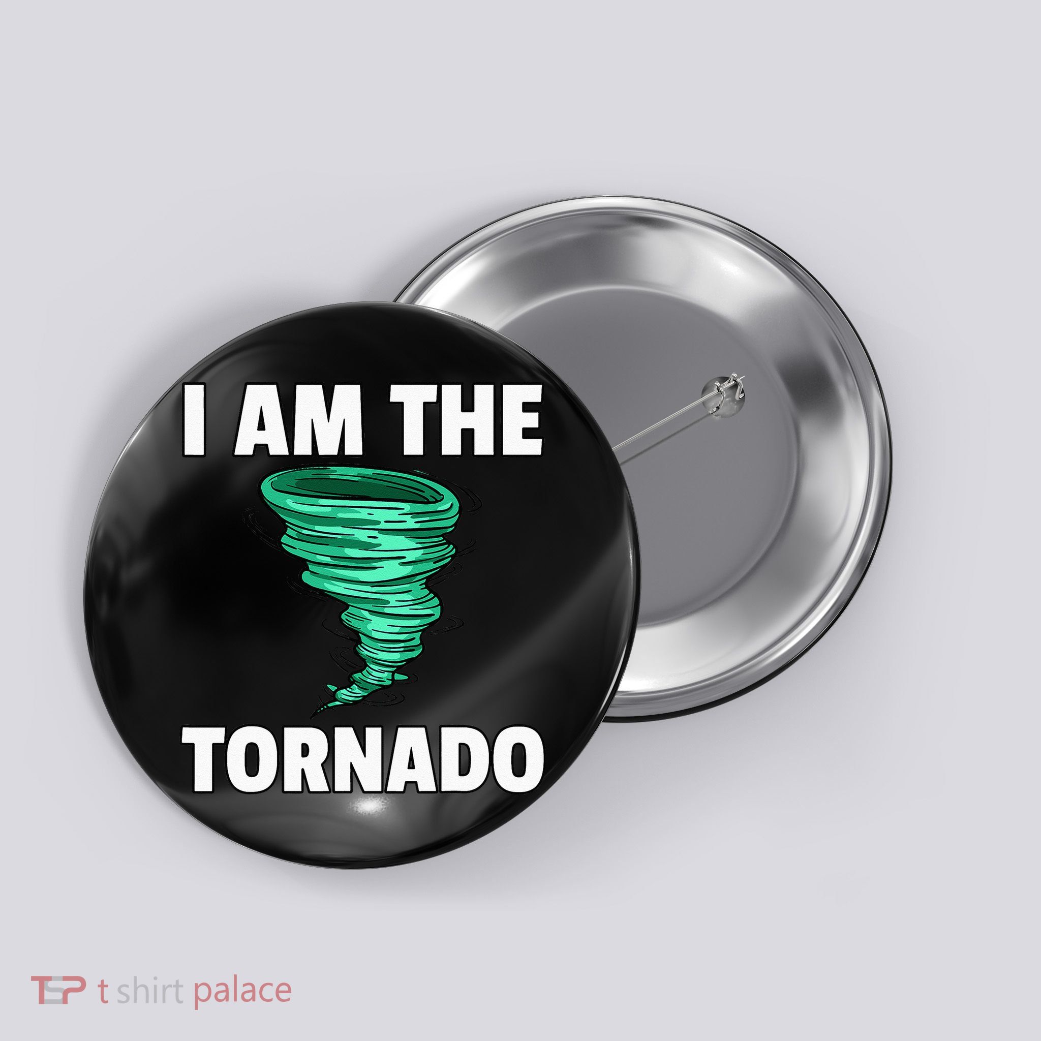 I Am The Storm Twister Tornado Hurricane Meteorologist Button